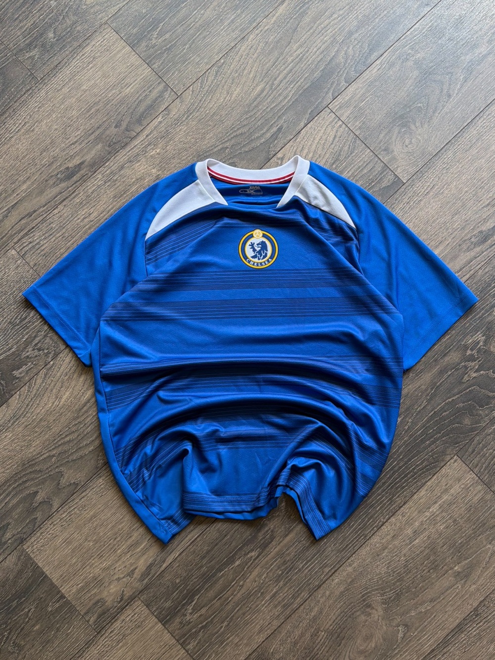 Xara Chelsea FC Men's Large Soccer Jersey Blue Football Club Crest Shirt
